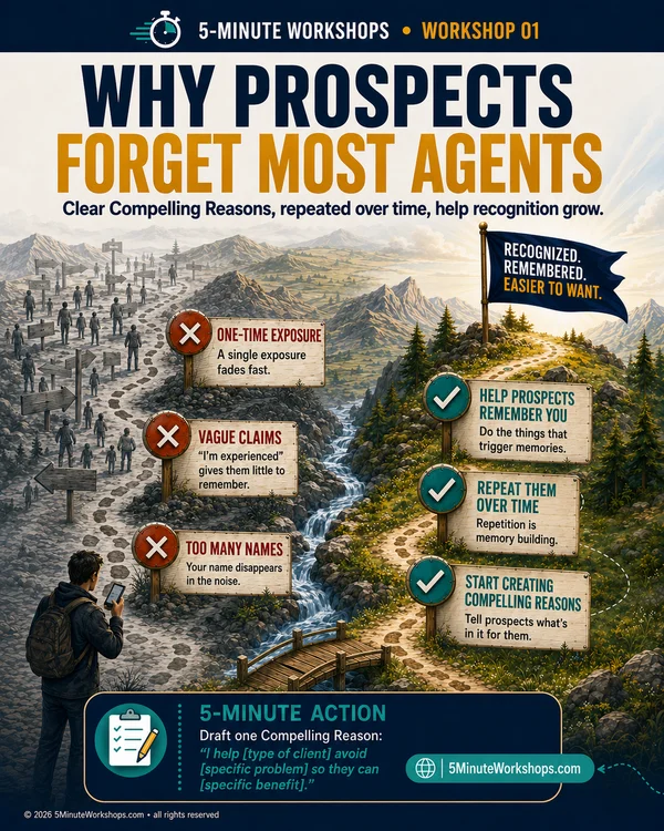 WS01 4:5 — Why Prospects Forget Most Agents